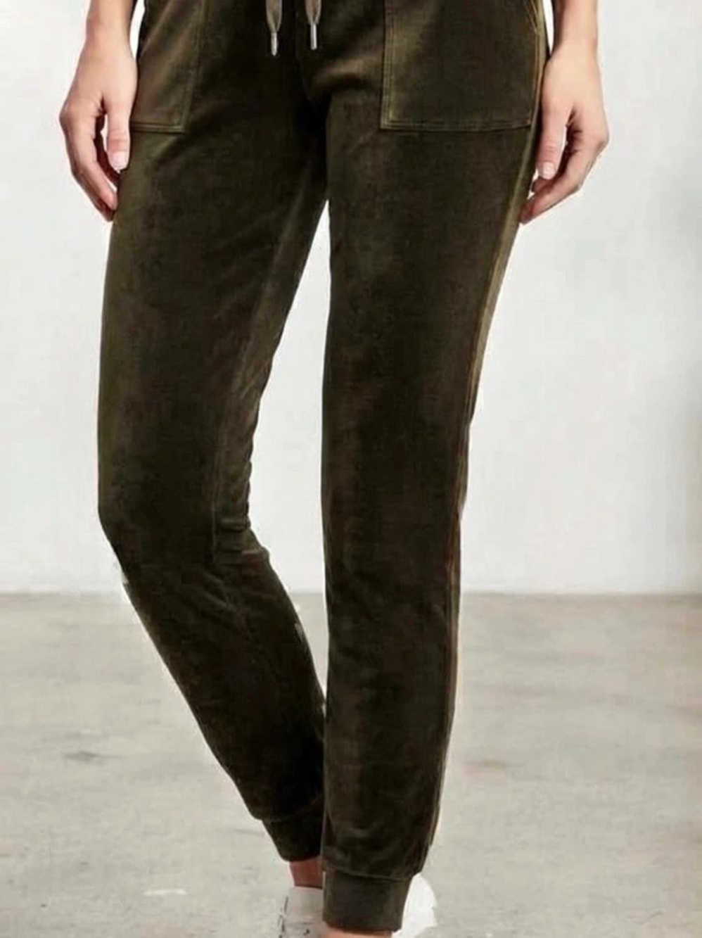 Saturday Sunday by Anthropologie Olive Velour Joggers